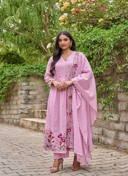 Aarisha By Nsf Chanderi Silk Top With Bottom Dupatta Online Wholesale